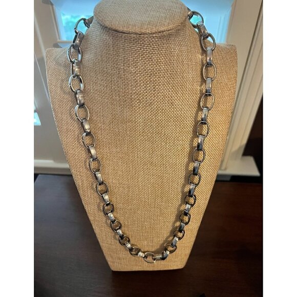 Nordstrom Silver Link Necklace with Lobster Clasp - Picture 1 of 3